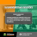 SUSPENSÃO DAS SESSÕES